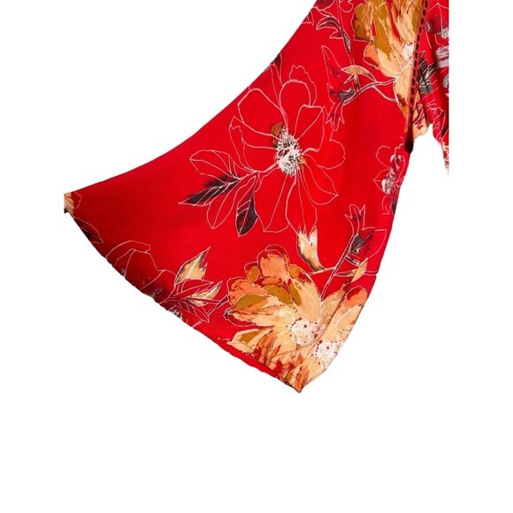 Free People Red Eyes on You Minidress Size 6 Hippie Boho Festival Cute & Flowy - Picture 2 of 13